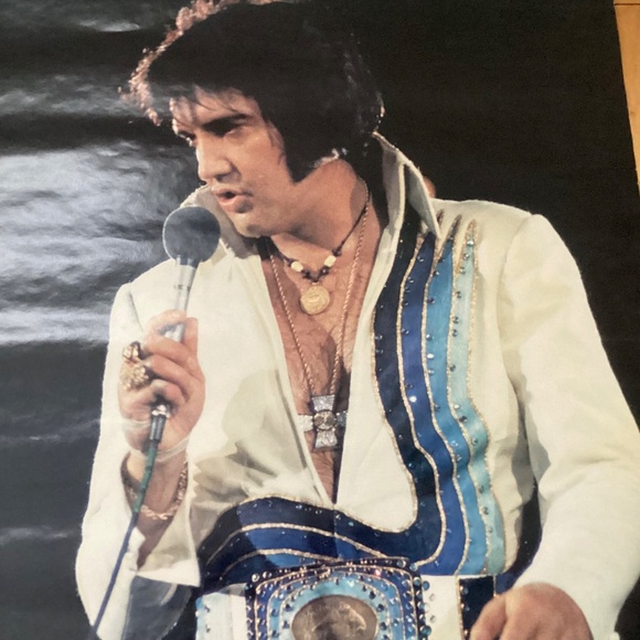 VINTAGE DOUBLE SIDED ELVIS POSTER  IN CONCERT 1974 SPECIAL ANNIVERSARY ISSUE - Picture 7 of 12